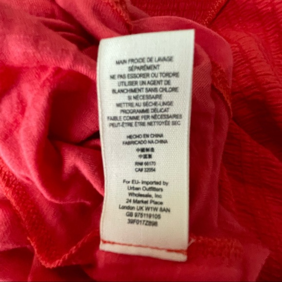 FREE PEOPLE RED TO THE POINT LACE CROCHET FIT AND FLARE DRESS MEDIUM - Picture 6 of 7